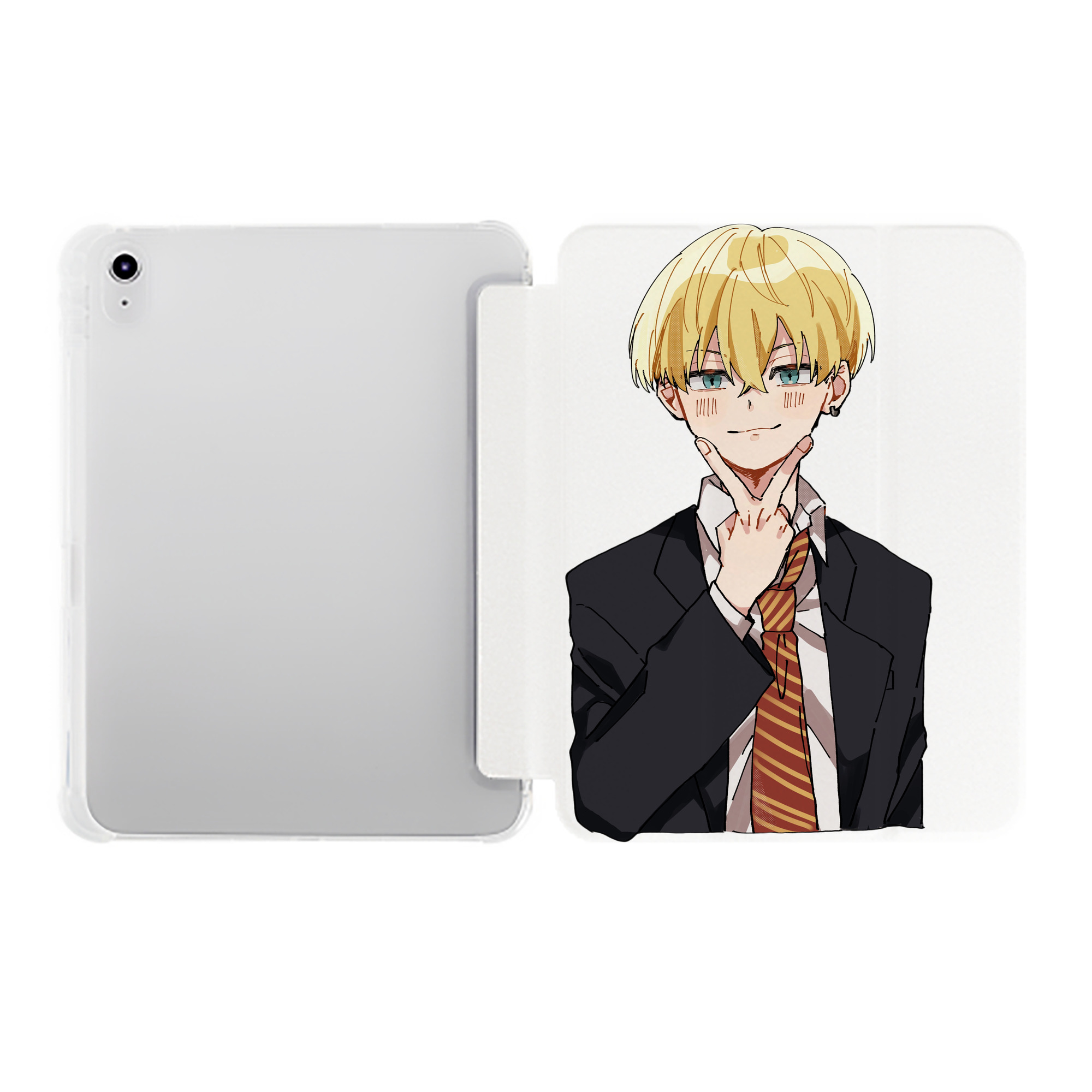 （画像用） 東京リベンジャーズ Tokyo Revengers IPad ケース ペン収納付き 三つ折りスタンド PUレザー×シリコン 対応機種9.5/10.5/10.9インチ